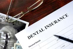 Dental insurance paperwork for the cost of dental emergencies in Fort Worth