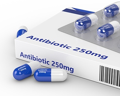 Antibiotic pill pack for gum disease treatment